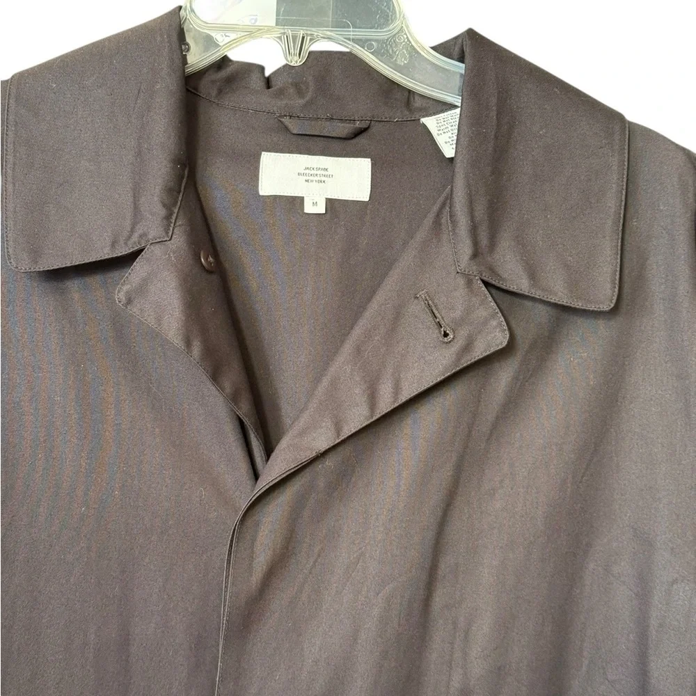Jack Spade Bleecker Street New York Charcoal Grey Trench Coat Size M